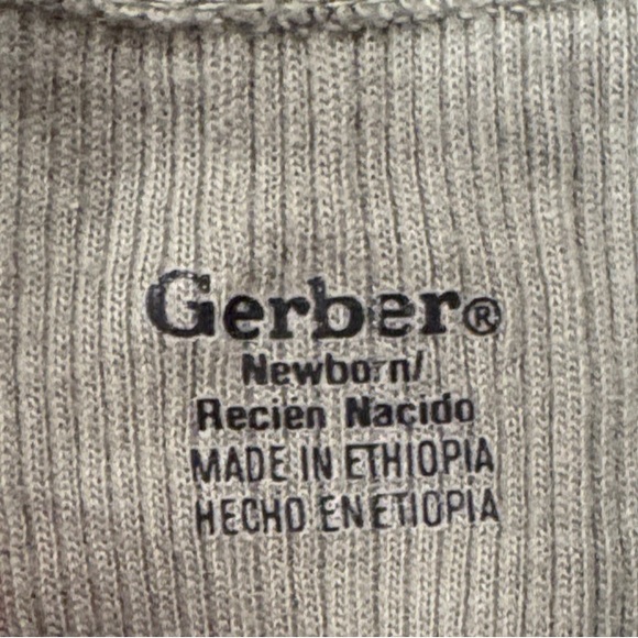 Gerber Kids One Pieces Bodysuits in Green, Brown, and Tan - Picture 2 of 5